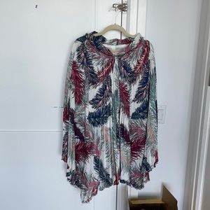 Pleated full length skirt